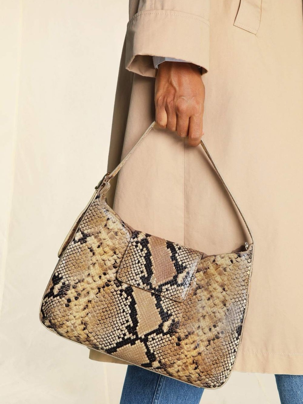 Bobo python effect leather bag Rouje good